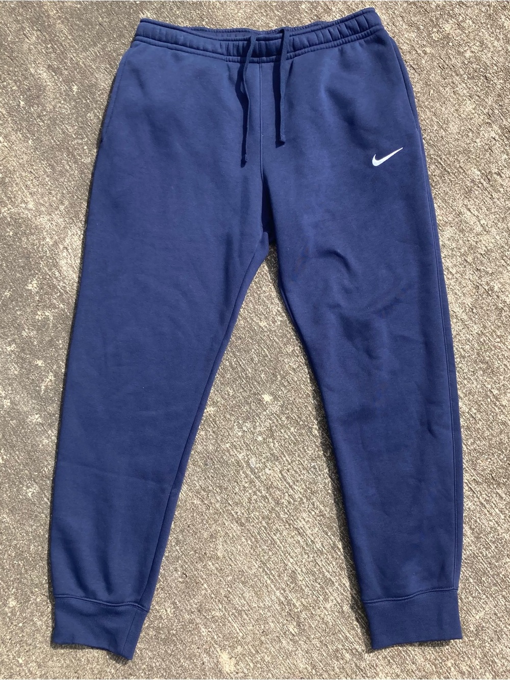 Nike Sportswear Club Fleece Joggers Sweatpants Navy Blue CJ1616-419 Mens Medium